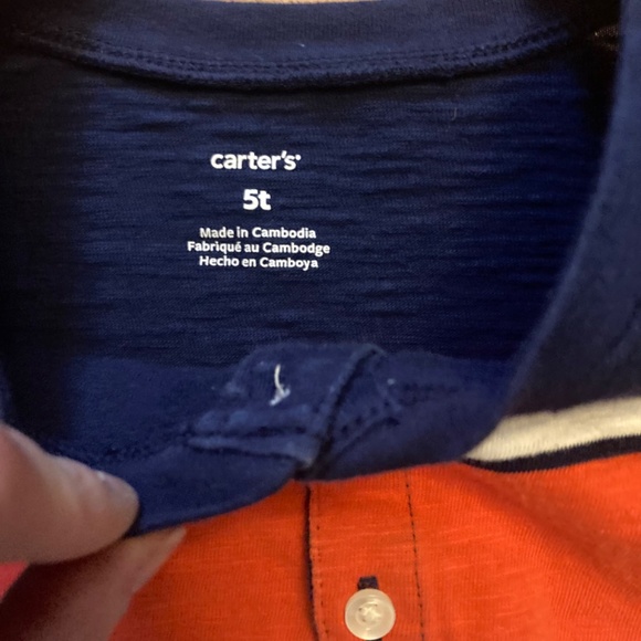 Boys Henley shirt 5t - Picture 2 of 3